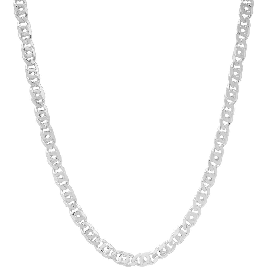 Queen Jewels Italian Chain Necklace In Silver