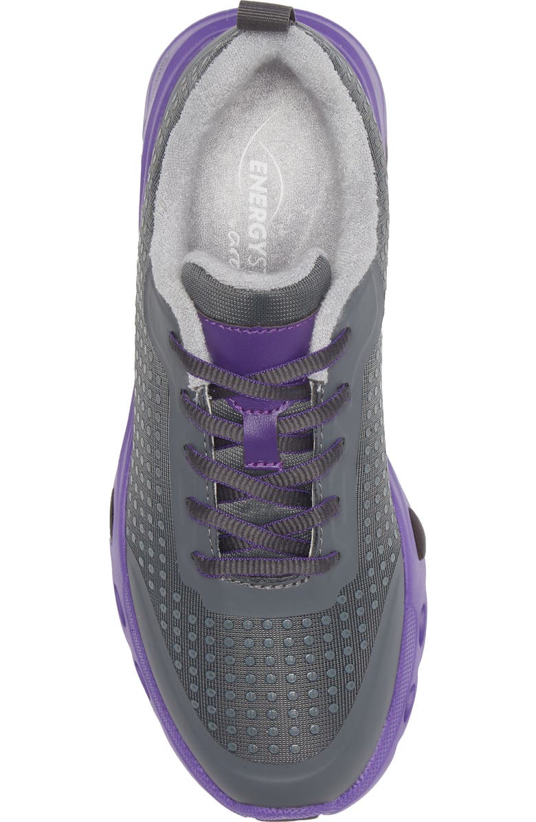 ara Montclair Sneaker, Alternate, color, Graphite / Purple
