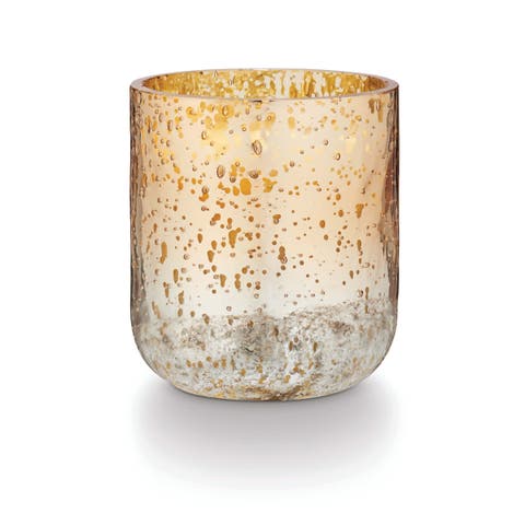 Beautifully Done Seasonal Crimson Woods Small Radiant Glass Candle