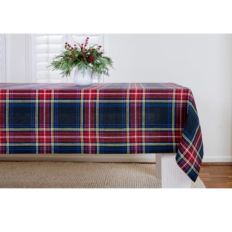 Linen Tablecloth - Stewart Plaid