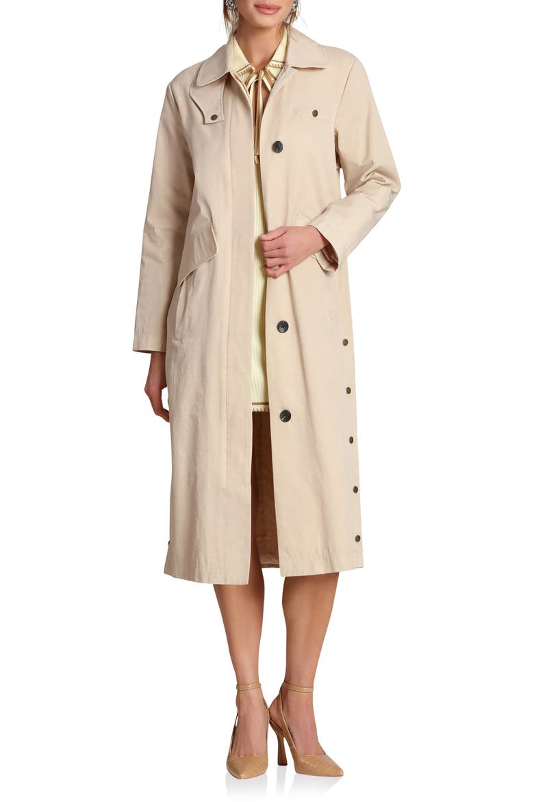 Side Snap Cotton Blend Barn Coat, Main, color, SANDY TAN