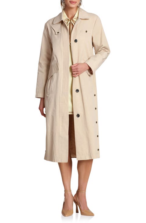 Side Snap Cotton Blend Barn Coat