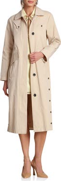 Avec Les Filles Side Snap Cotton Blend Barn Coat
