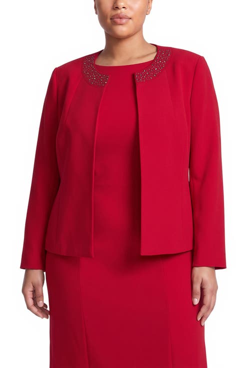 Embellished Open Cardigan Jacket
