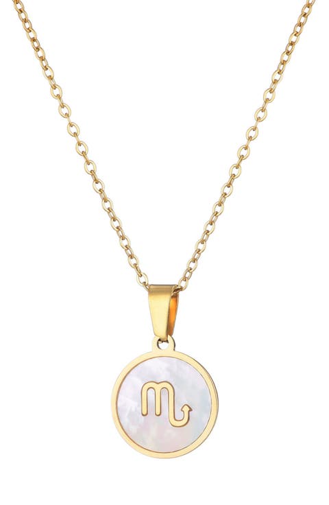 Zodiac Pendant Necklace