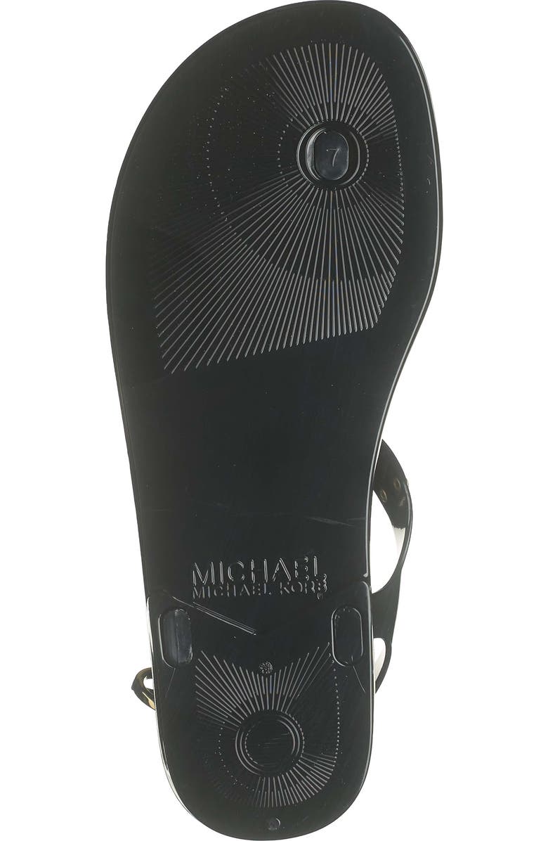 MICHAEL Michael Kors Logo Plate Jelly Sandal, Alternate, color,