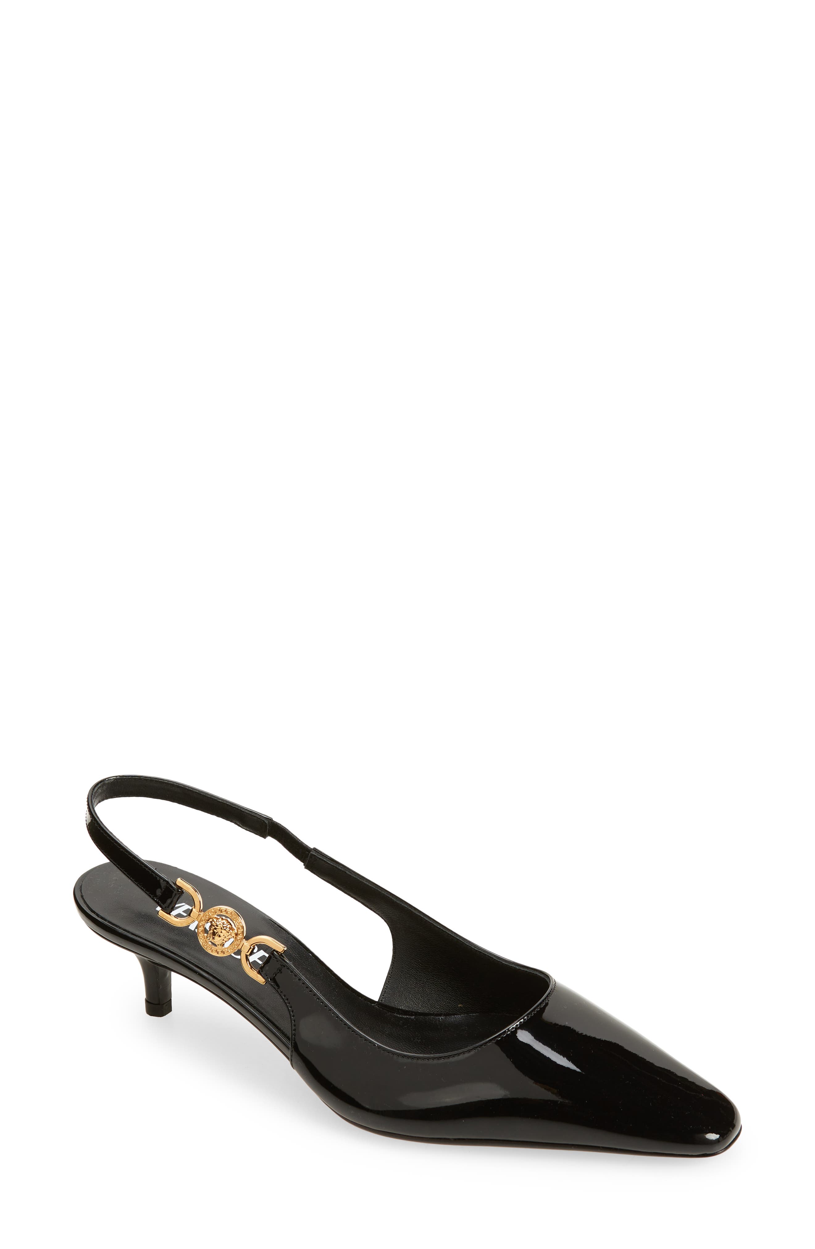 Versace Medusa '95 Kitten Heel Slingback Pump, Main, color, 