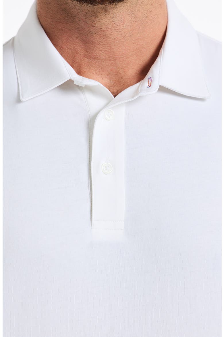 Furlan Stretch Cotton Polo, Alternate, color, WHITE