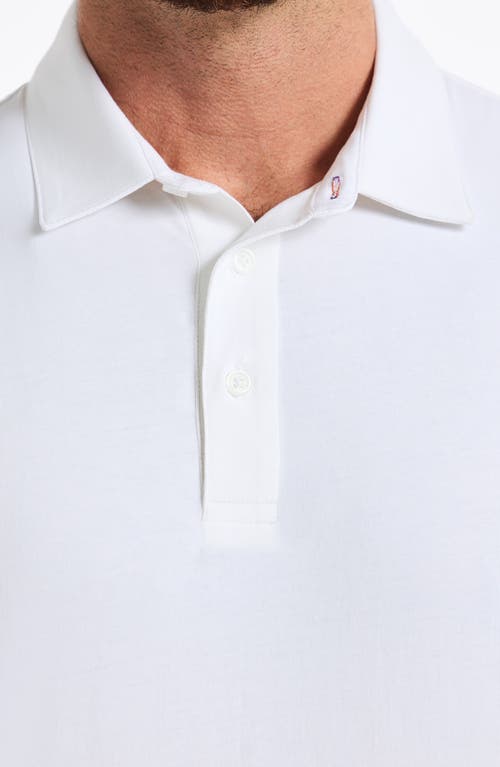 Robert Graham Furlan Stretch Cotton Polo In White