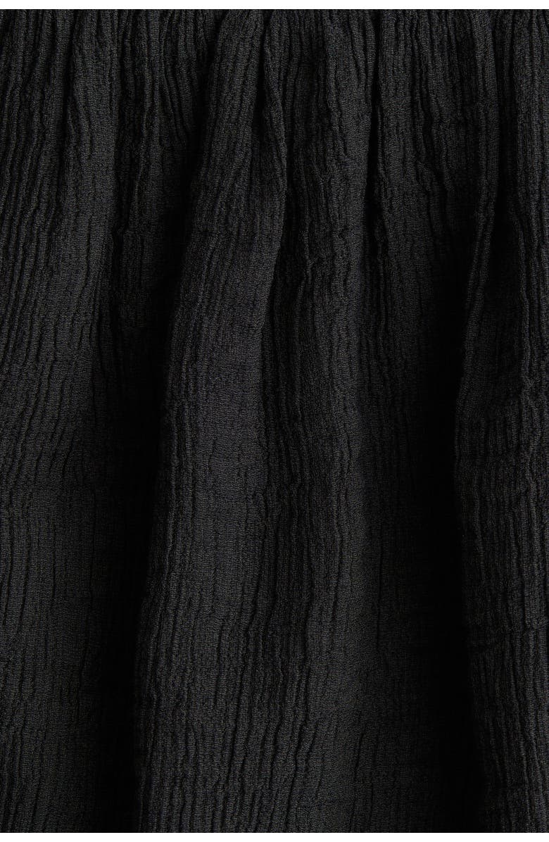 H&M Crinkled chiffon skirt, Alternate, color, Dark Gray