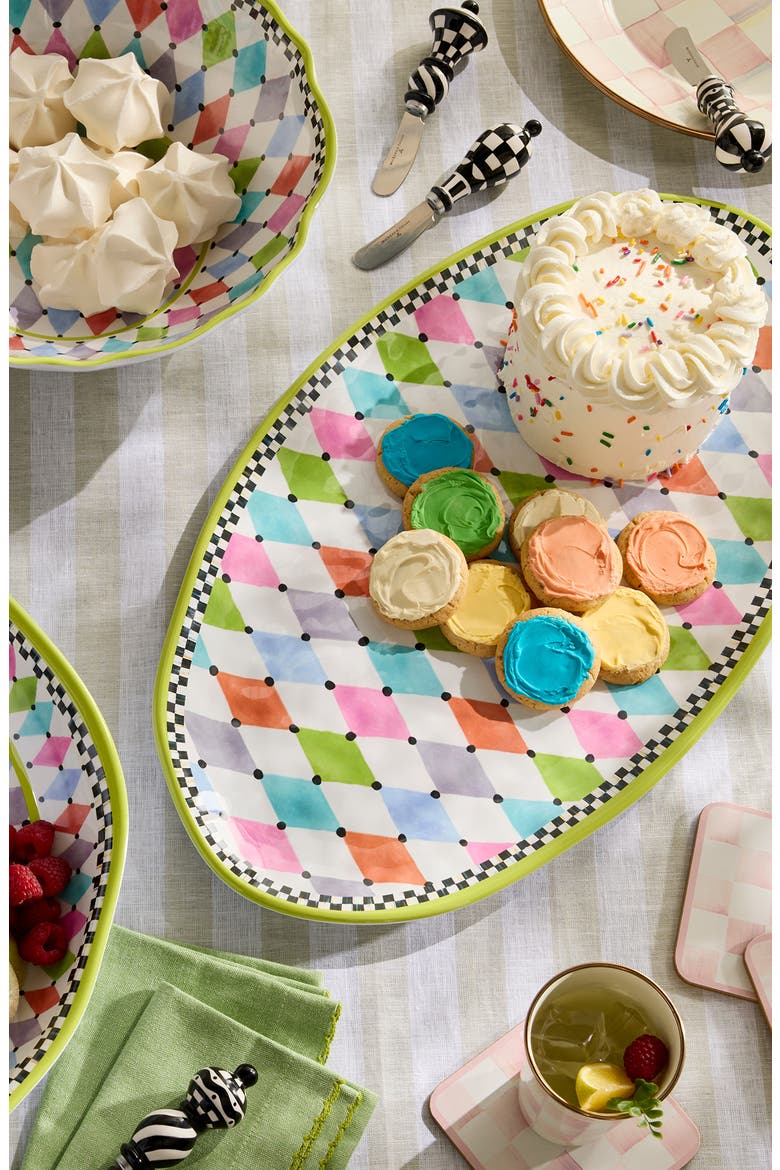 Palm Springs Oval Melamine Platter, Alternate, color, MULTI GREEN
