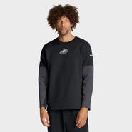 Nike Men's Nike Black Philadelphia Eagles Sideline Coach Therma-FIT Long Sleeve T-Shirt