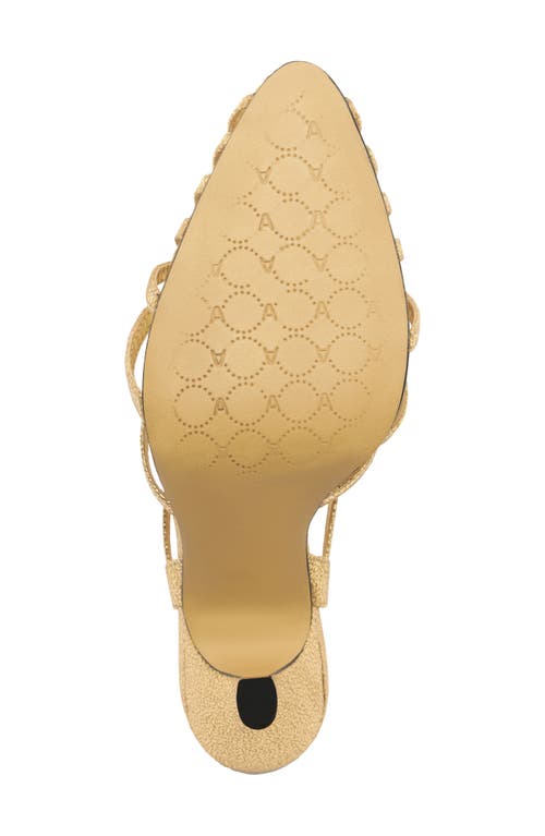 Arezzo Lucia Slingback Sandal In Gold
