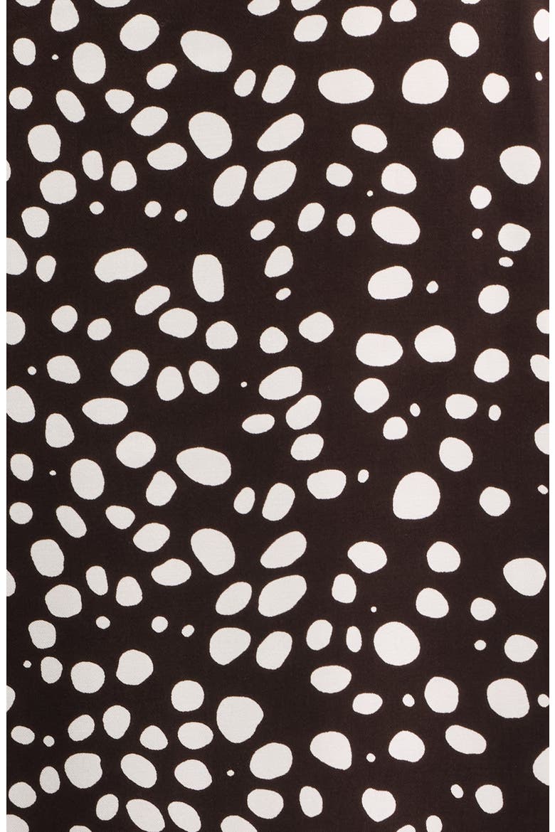 Dot Print A-Line Skirt, Alternate, color, MOLE DOT