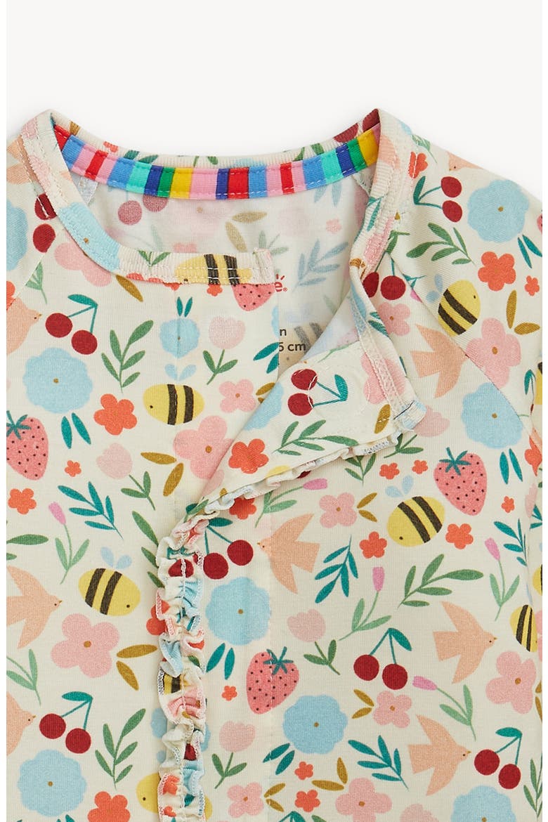 Honey Blossom Magnetic Convertible Footie, Alternate, color, HONEY