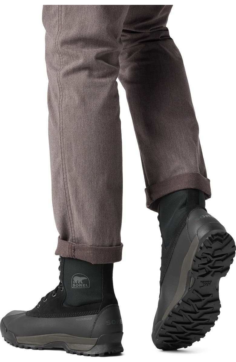 SOREL Buxton Lite Waterproof Boot, Alternate, color, Black/ Black