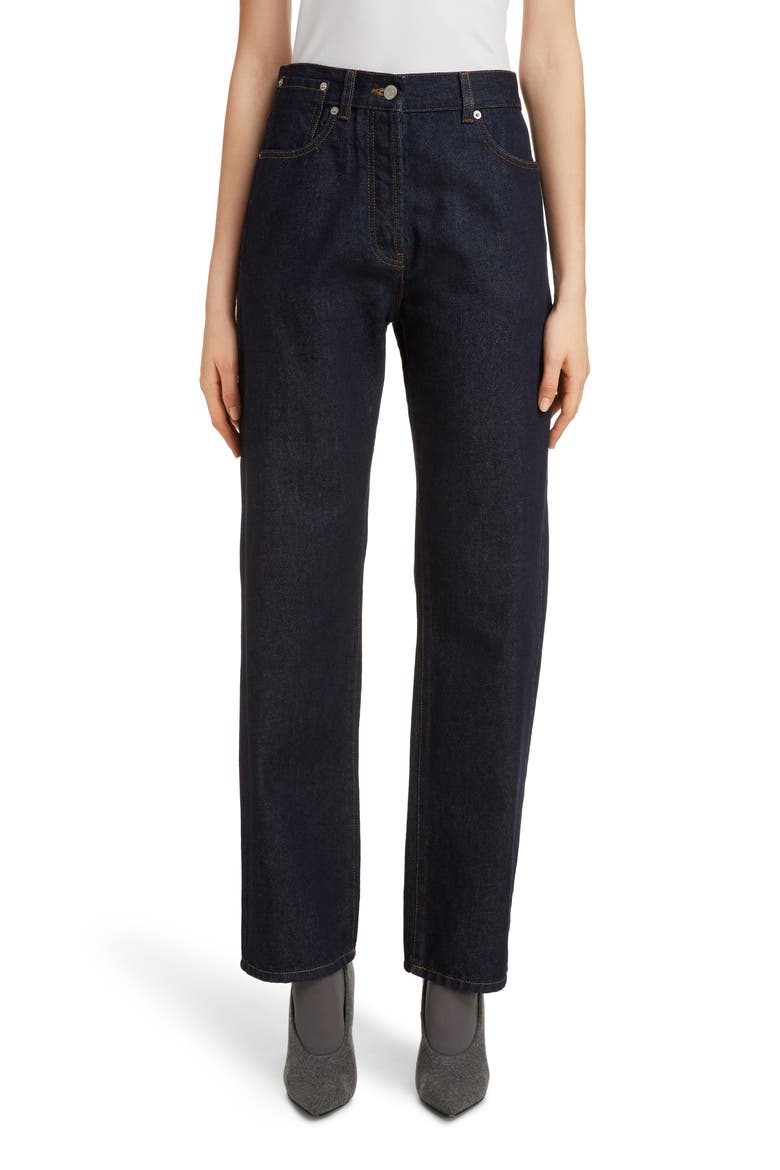 Pisco High Waist Straight Leg Jeans, Main, color, INDIGO