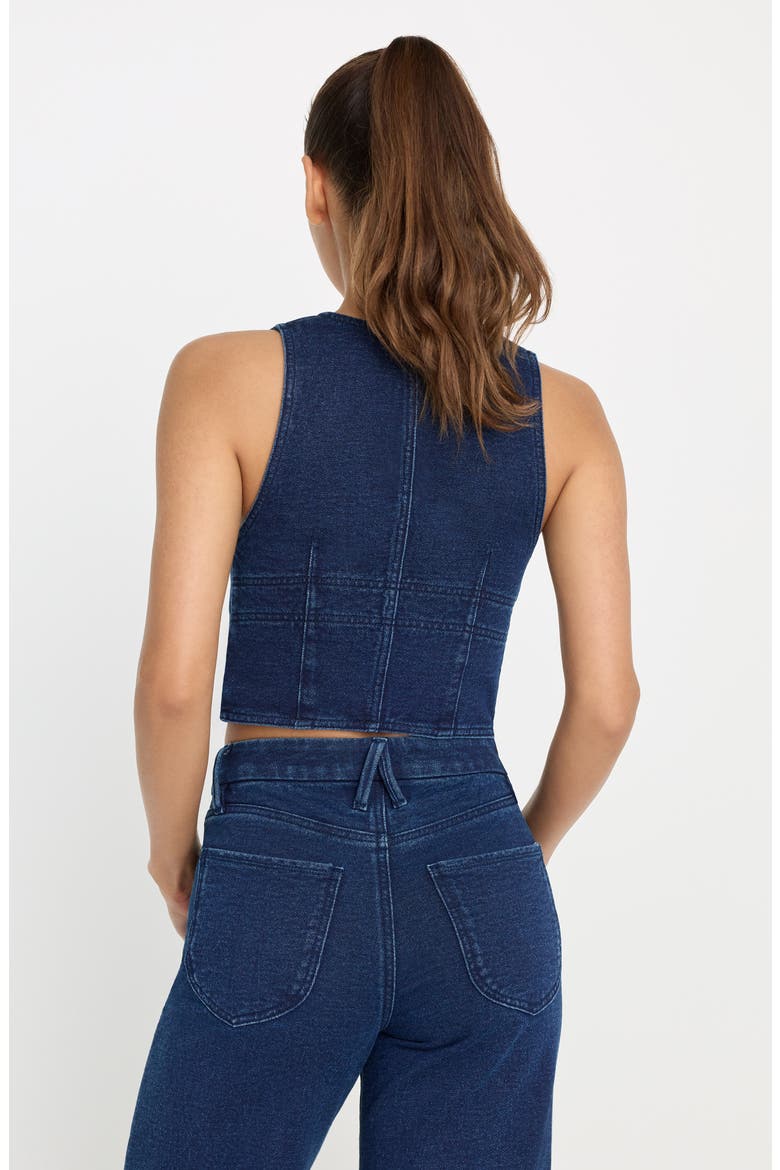 Jeanius French Terry Vest, Alternate, color, INDIGO377
