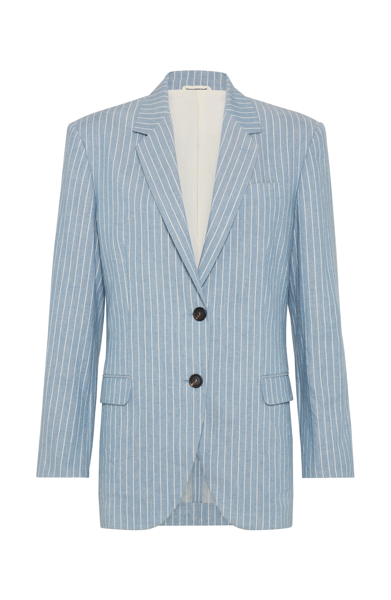 Brunello Cucinelli Twill blazer with monili, Main, color,