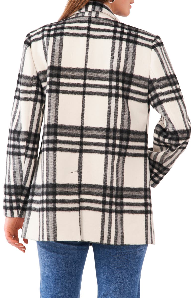 Vince Camuto Brushed Plaid Welt Pocket Blazer, Alternate, color, 