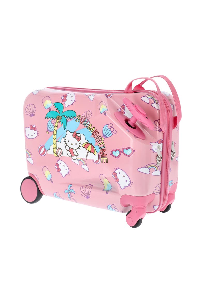 Hello Kitty Ride-on Luggage Summer Time Kids 14.5" luggage, Main, color, PINK