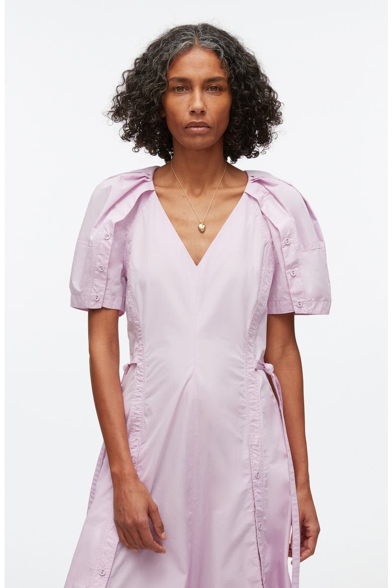 Bloom Sleeve Fit & Flare Dress, Alternate, color, WISTERIA