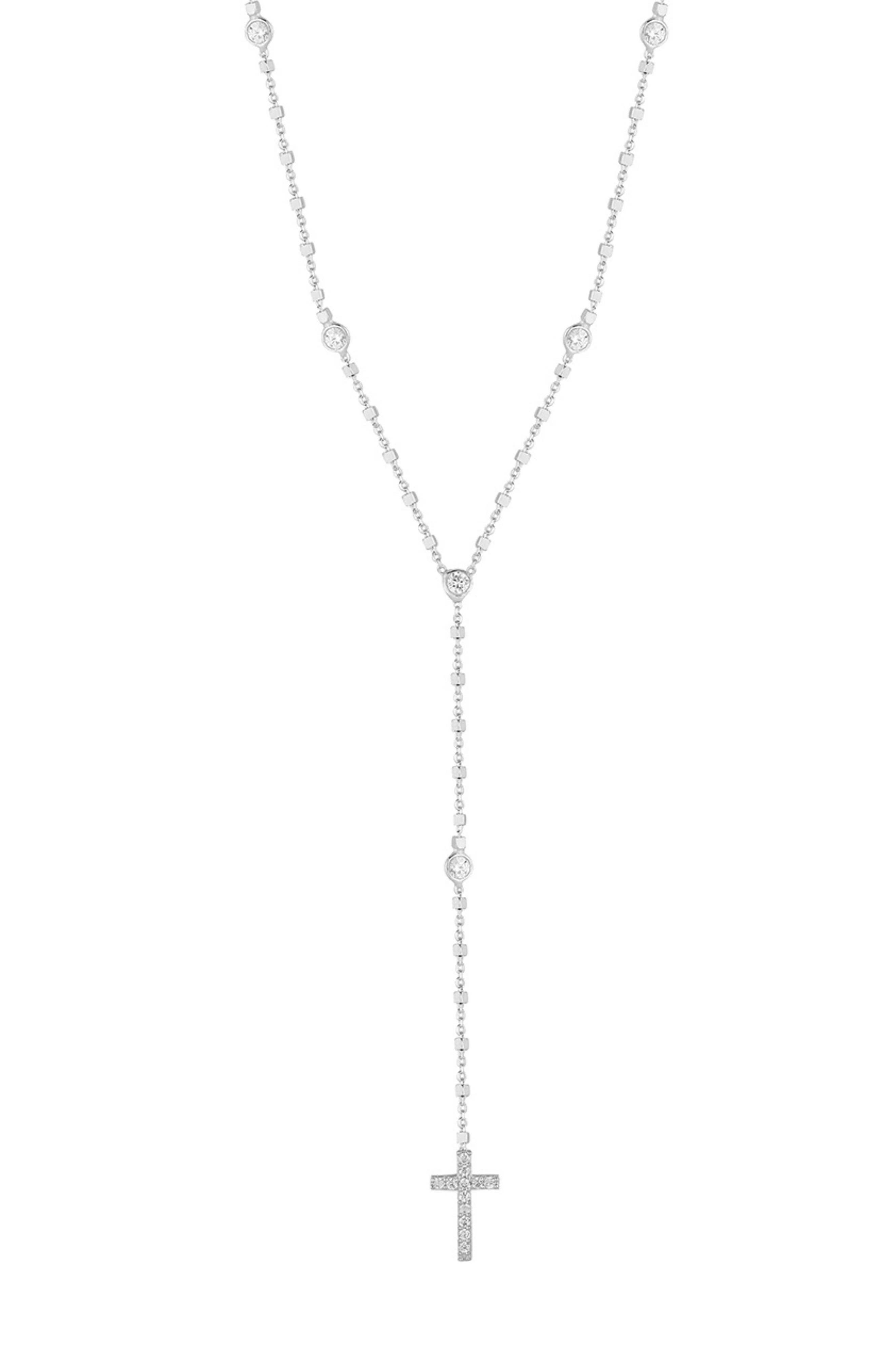 SPHERA MILANO Cubic Zirconia Rosary Y-Necklace