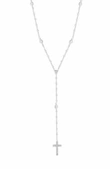 SPHERA MILANO Cubic Zirconia Rosary Y-Necklace