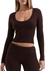 HOUSE OF CB Raquel Scoop Neck Crop Sweater