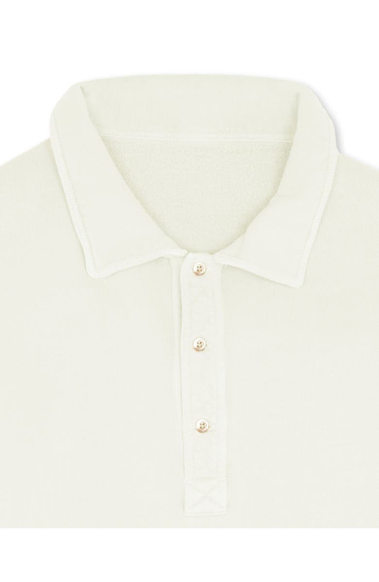 Fortela Hunting Long Sleeve Fleece Jersey Polo Shirt, Alternate, color, Off White