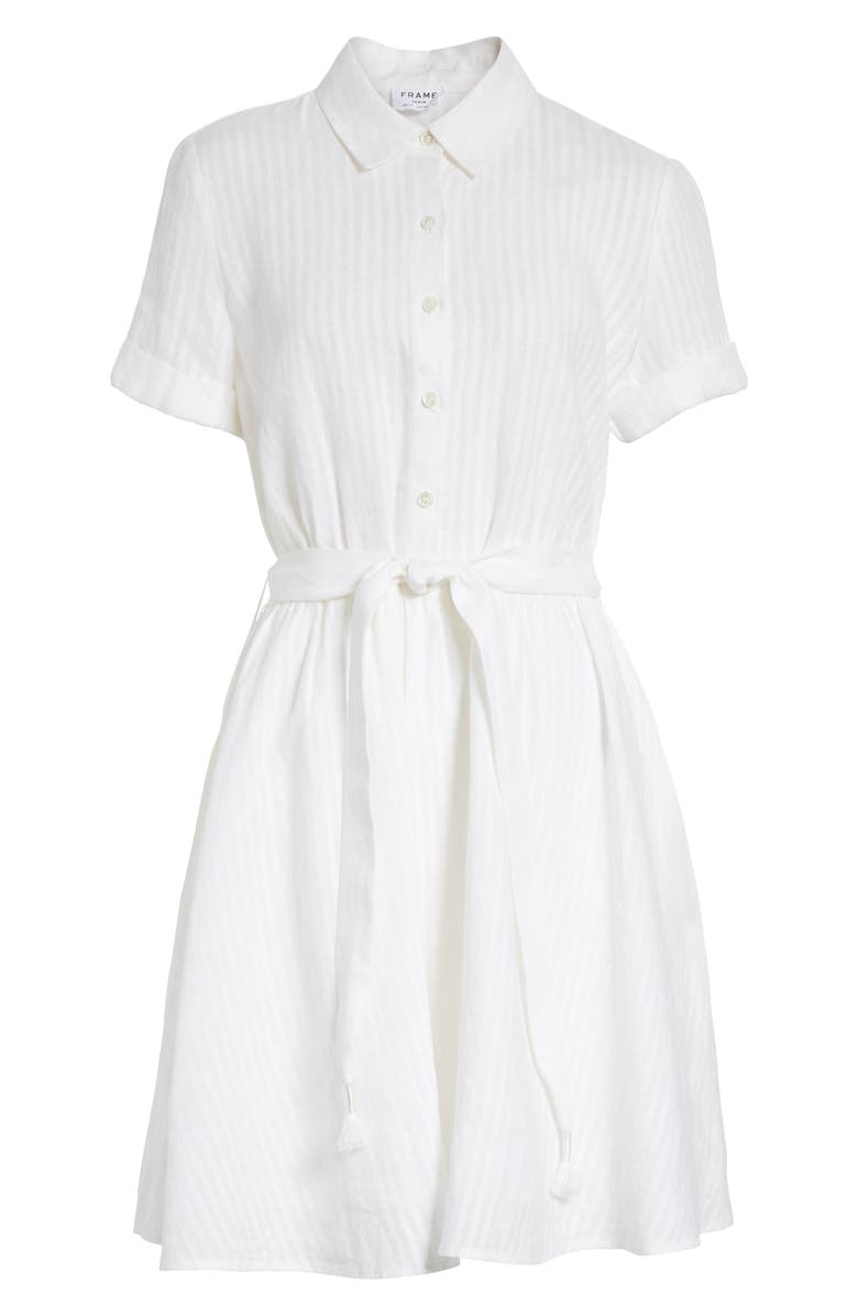 ZDNU FRAME FRAME Belted Linen Dress, Alternate, color, 