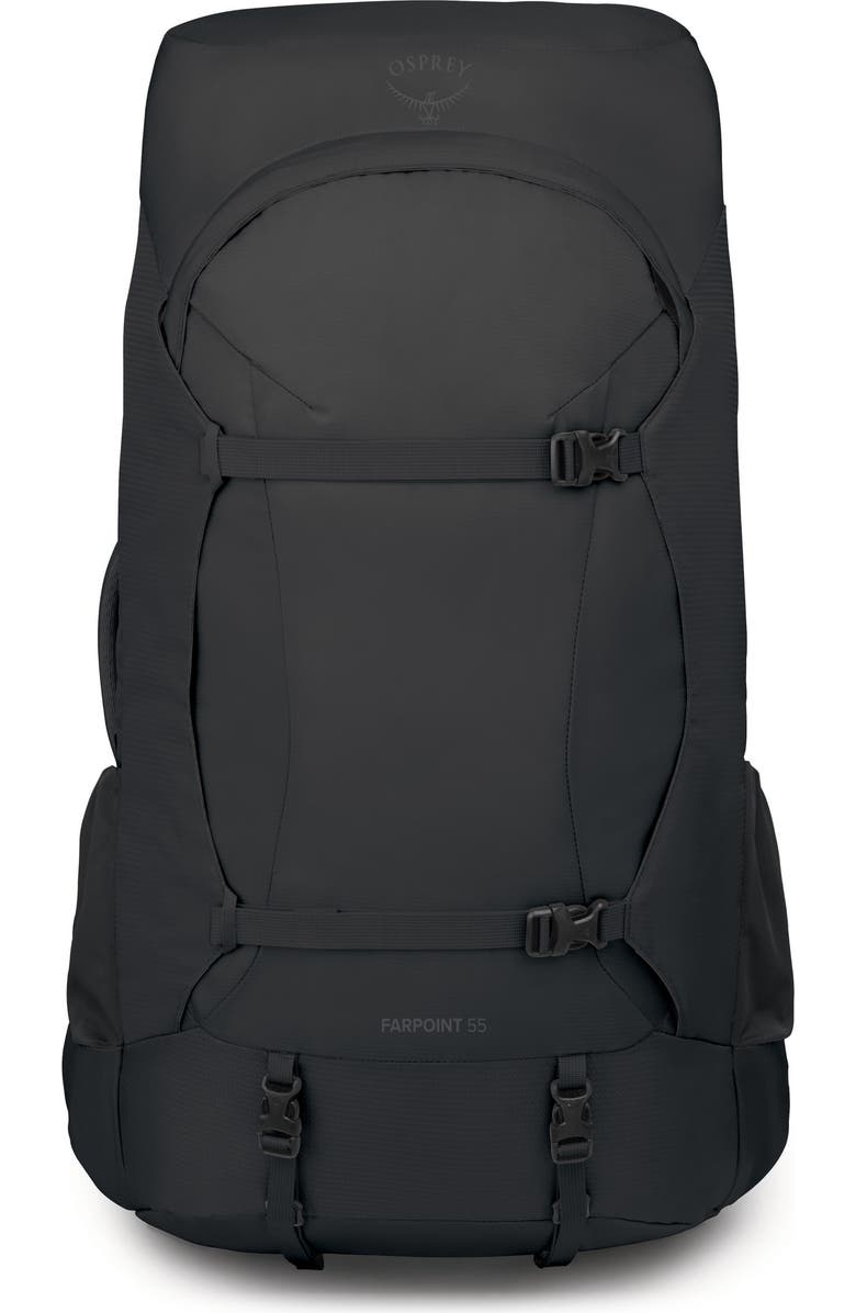 Osprey Farpoint Trek 55-Liter Backpack Luggage, Main, color, Black