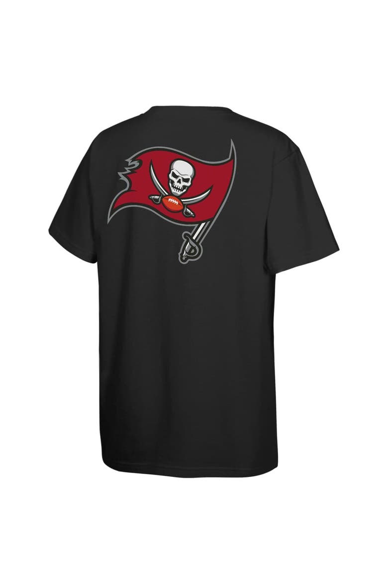 Youth Mitchell & Ness Black Tampa Bay Buccaneers 50th Anniversary Ship & Sword T-Shirt, Alternate, color, Black