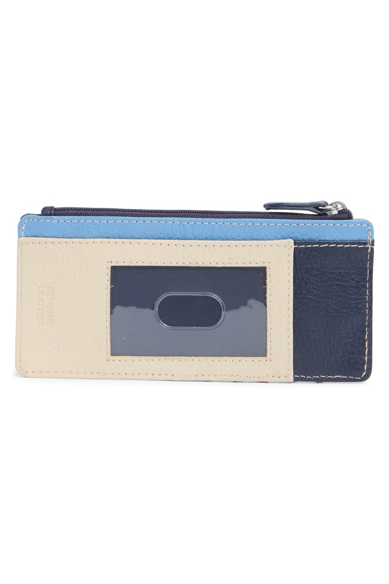 Slim Organizer Card Case, Alternate, color, NAVY MISTYBLUE PARCHMENT