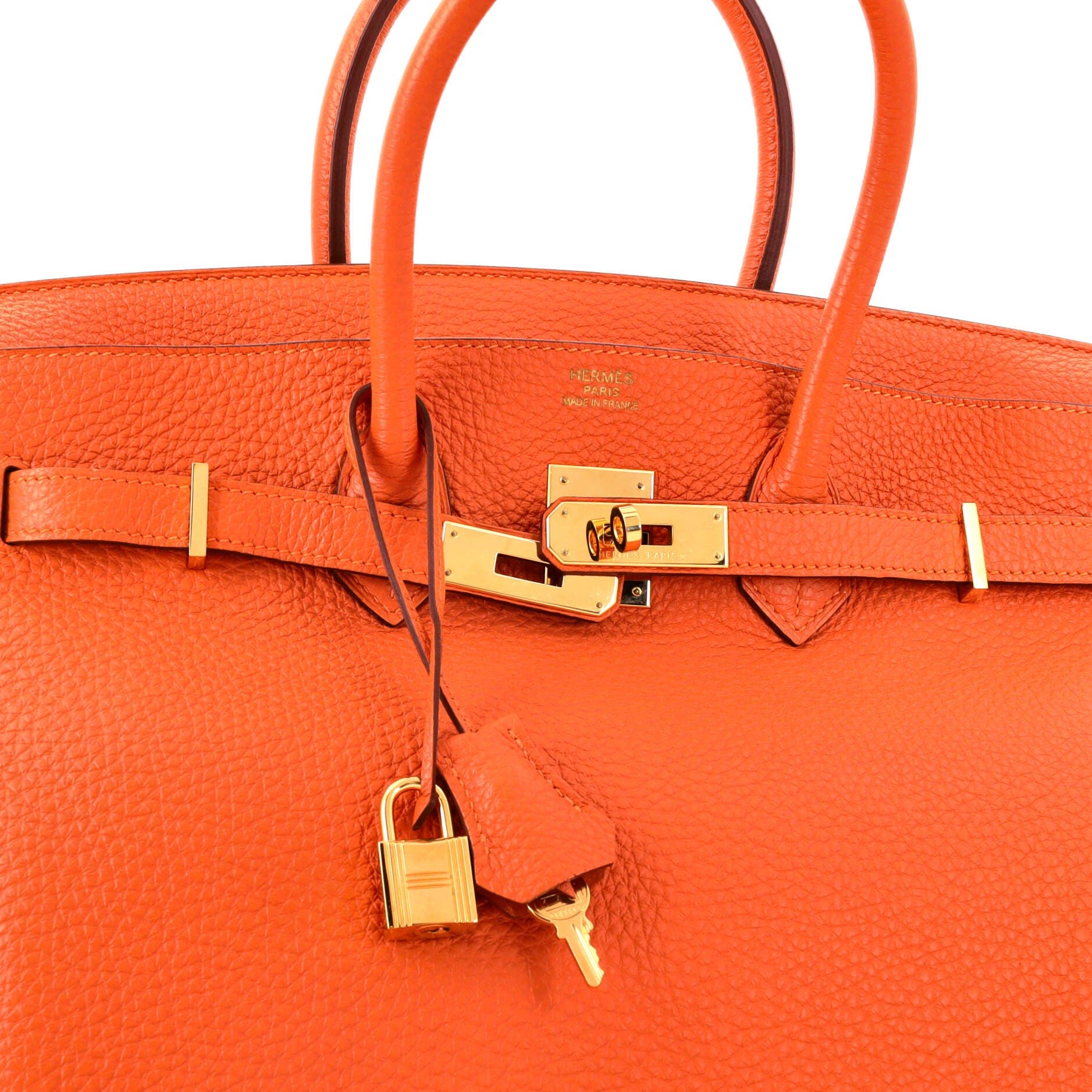 Birkin Handbag Orange Togo with Gold Hardware 35, Alternate, color, Orange