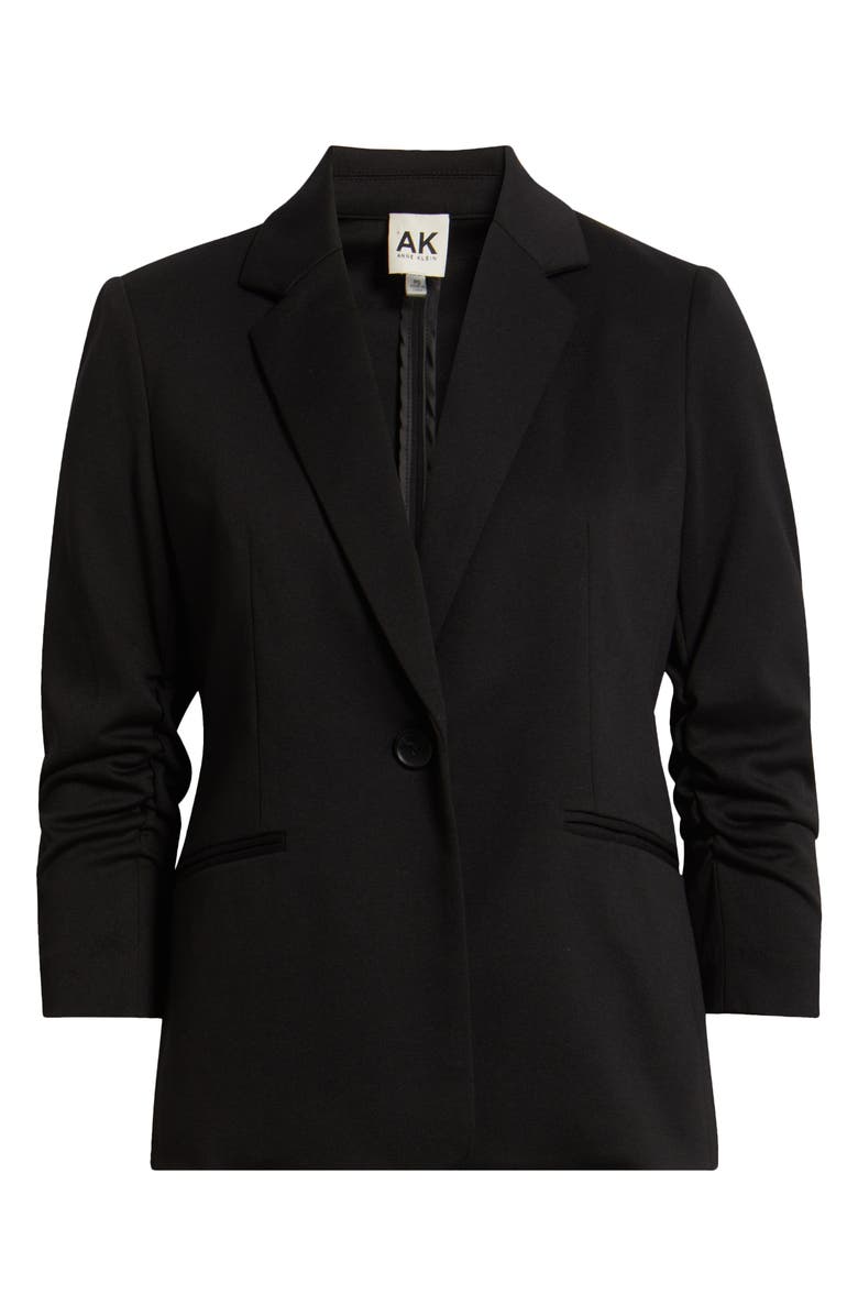 AK ANNE KLEIN Scrunched Sleeve Ponte Blazer, Alternate, color, 
