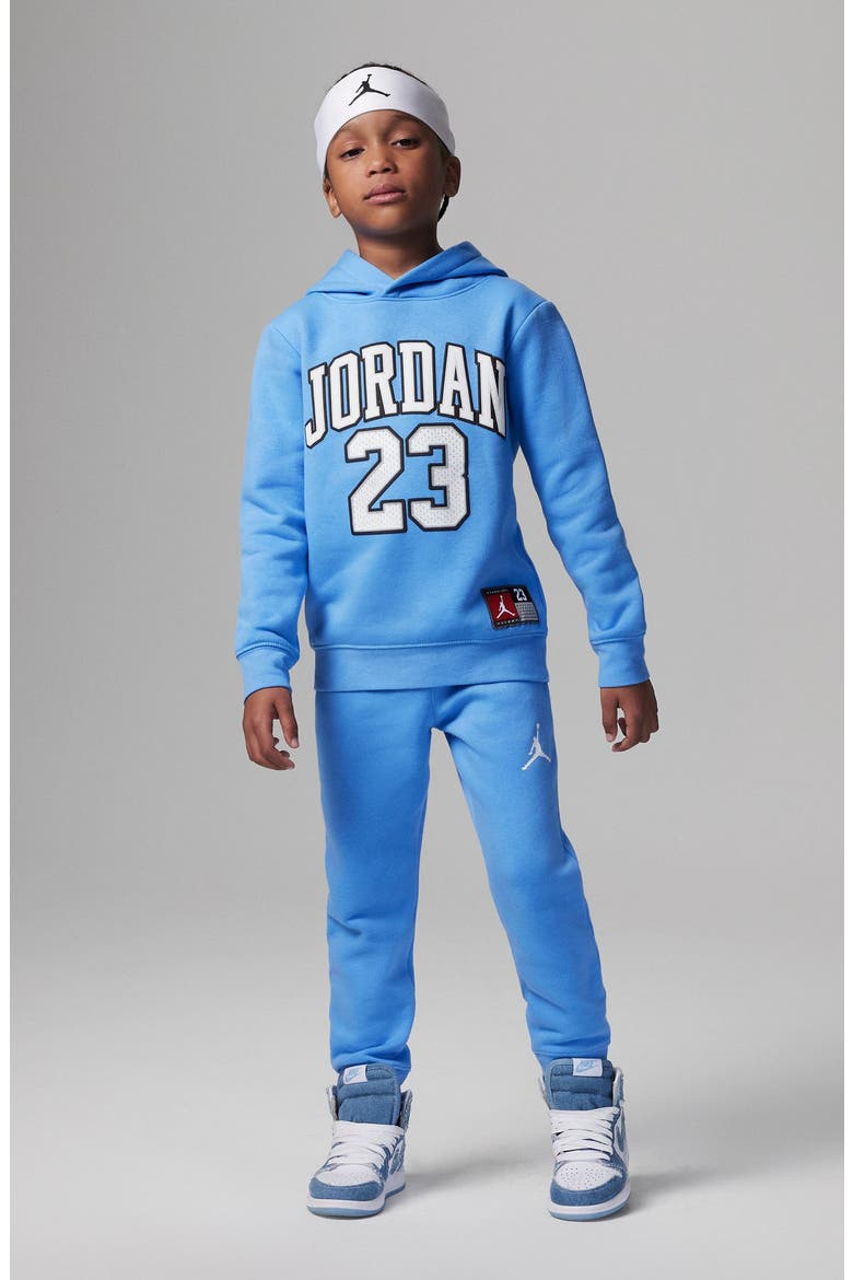 Kids' Graphic Fleece Hoodie & Joggers Set, Alternate, color, UNIVERSITY BLUE