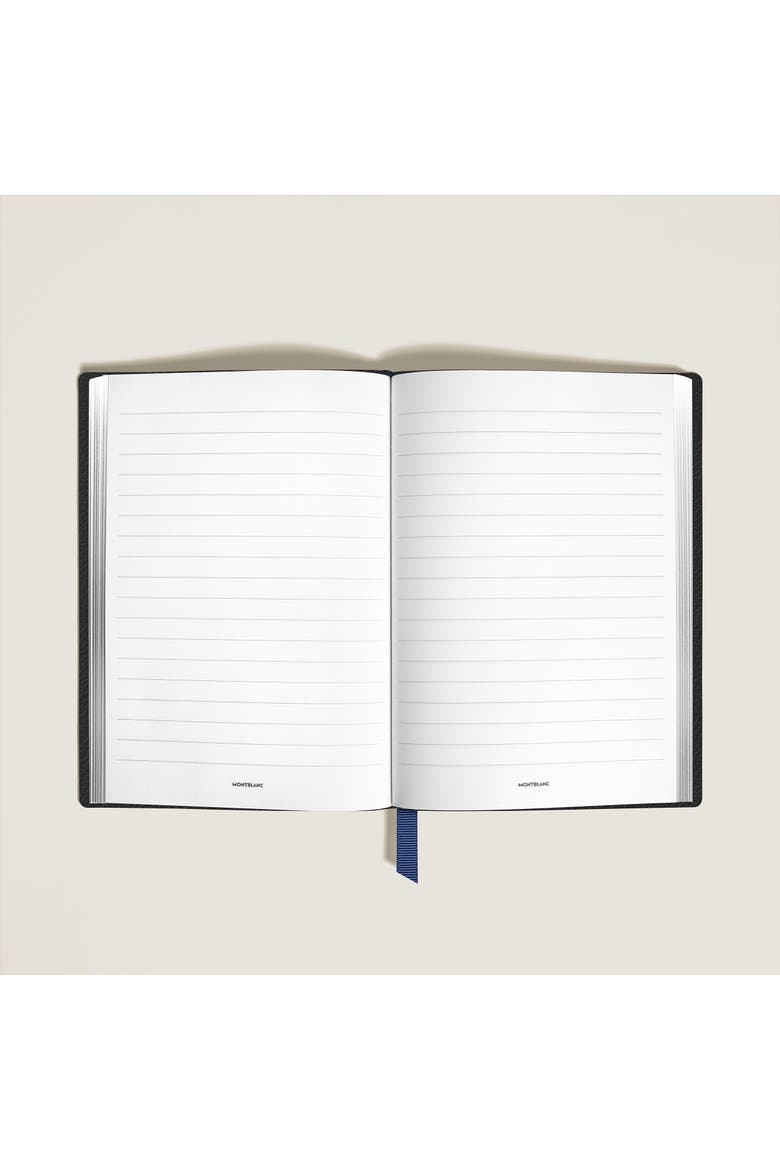 Grain Leather Notebook, Alternate, color, BLACK