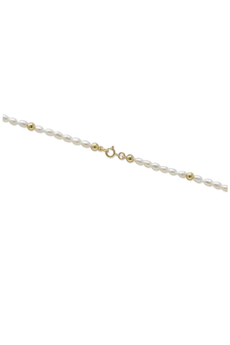 Bohème Baroque Seed Pearl Evil Eye Pendant Necklace, Alternate, color, 14K YELLOW GOLD/ PEARL