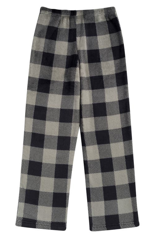 Calvin Klein Kids' Plaid Pajama Pants In Black