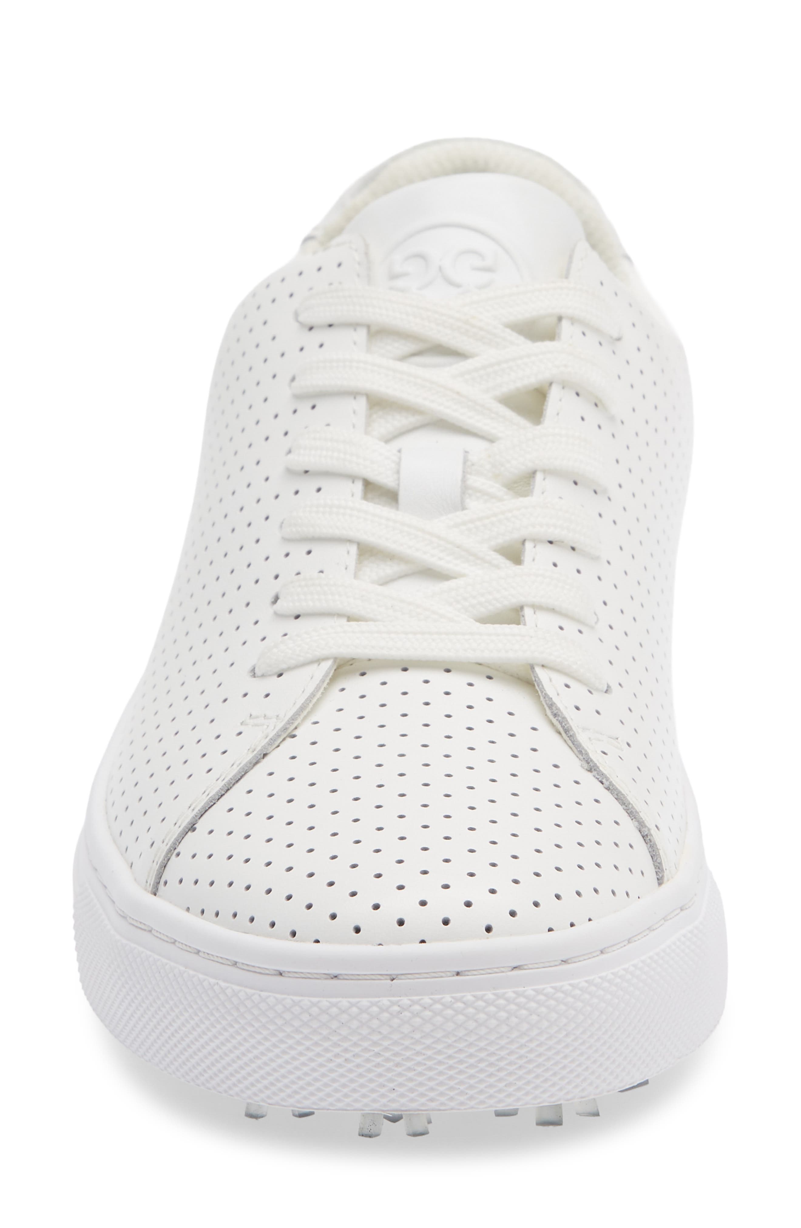 Durf Perforated Golf Shoe, Alternate, color, SNOW