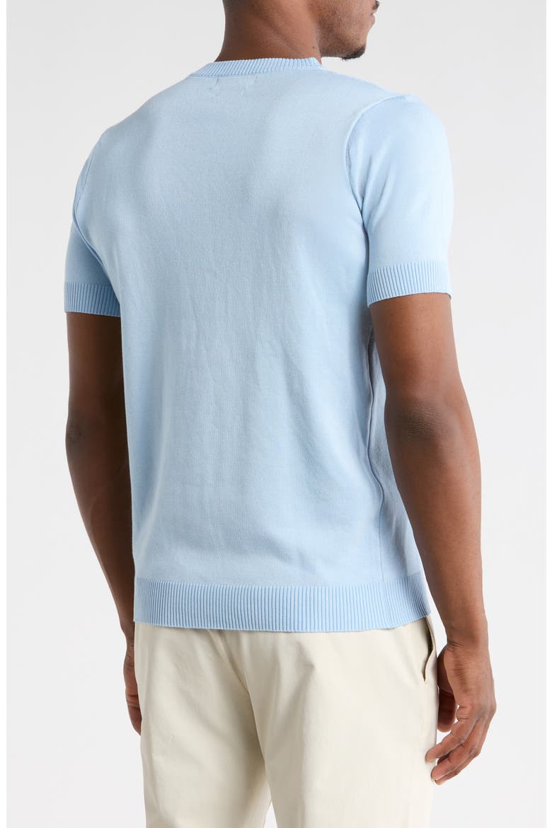 Short Sleeve Knit Sweater, Alternate, color, SKY