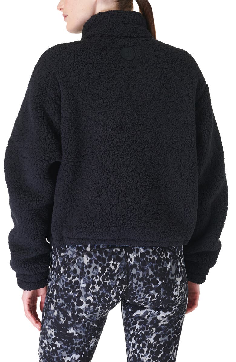 Sweaty Betty Canyon Front Zip High Pile Fleece Jacket, Alternate, color, 