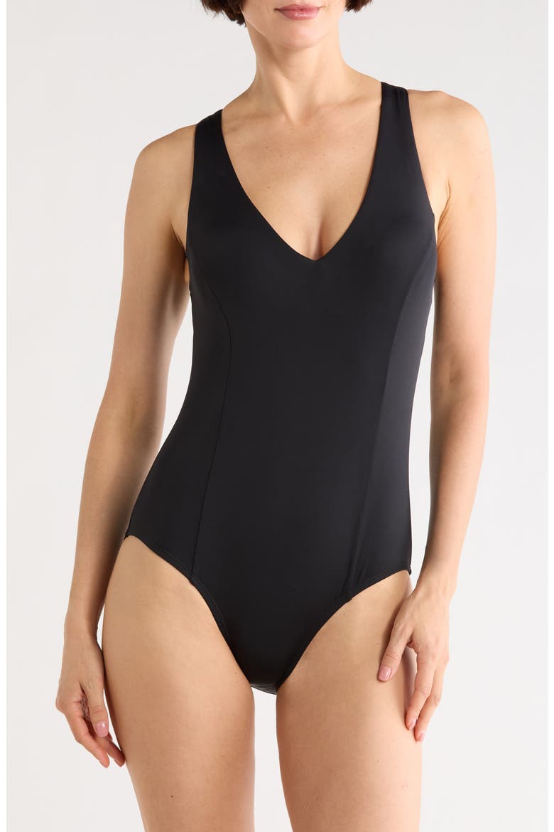 Jude One-Piece Swimsuit, Main, color, BLACK
