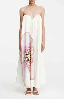 Significant Other Shiloh Floral Strapless Maxi Dress