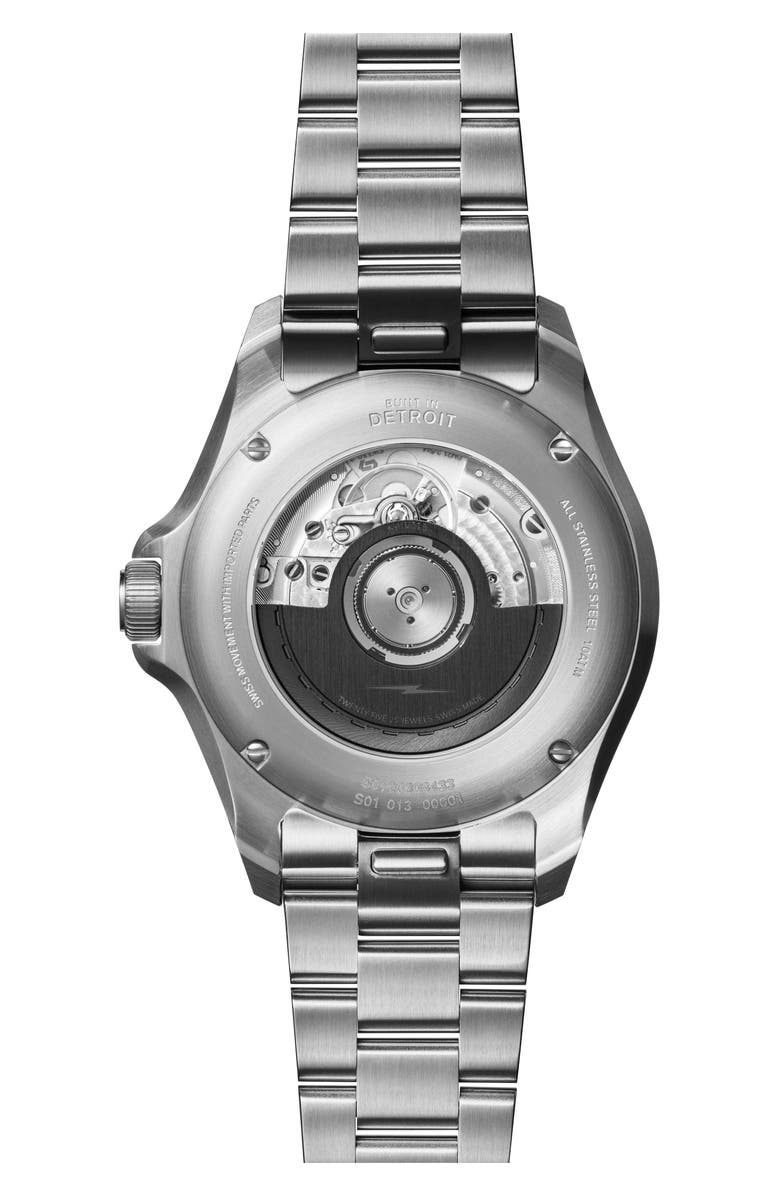 Shinola Monster GMT Automatic Watch, 40mm, Alternate, color, Whiskey Brown