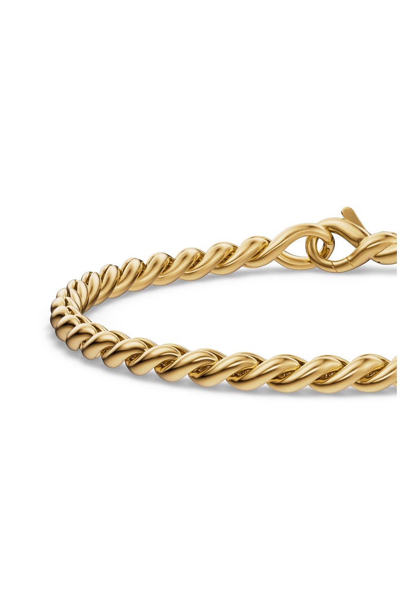 Sculpted Cable 18k Gold Chain Bracelet, Alternate, color, GOLD
