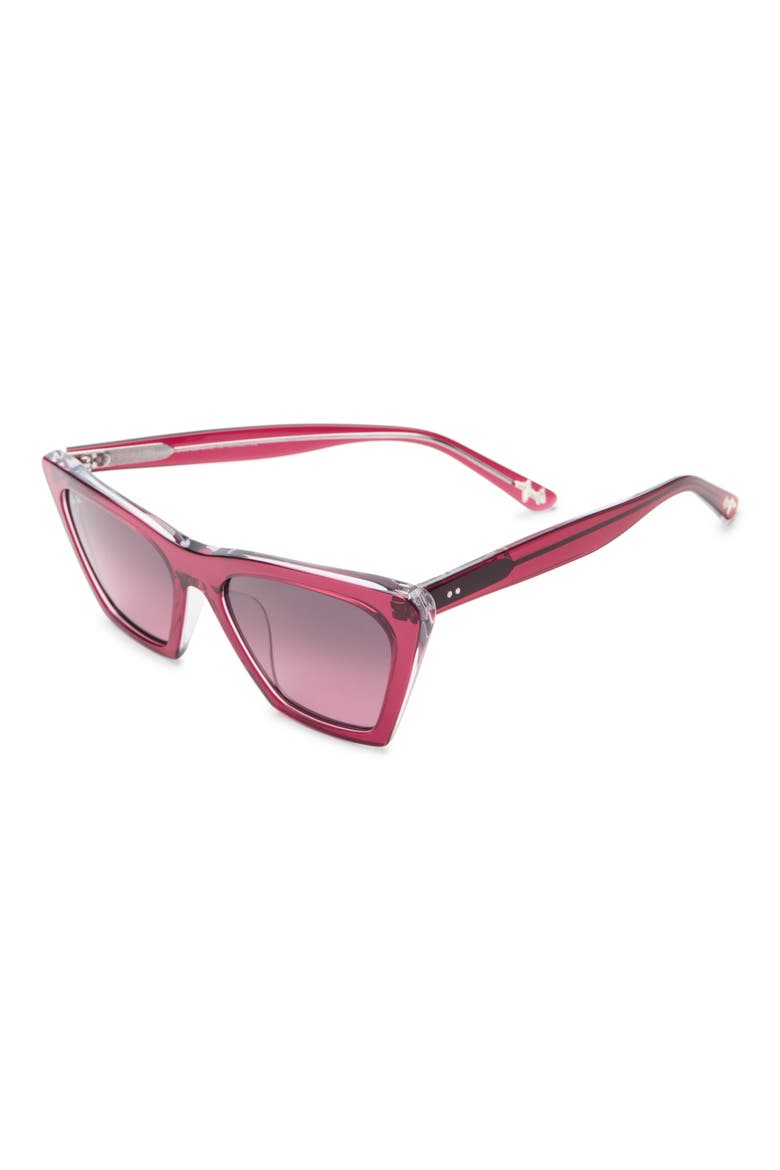 Polarized Cat Eye Sunglasses, Alternate, color, RASPBERRY RASPBERRY ROSE