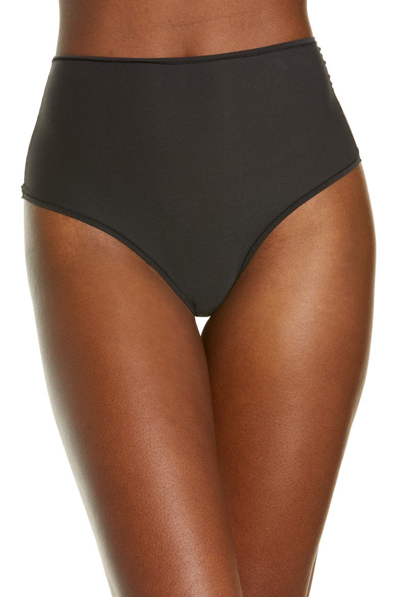 Fits Everybody High Waisted Thong, Main, color, ONYX