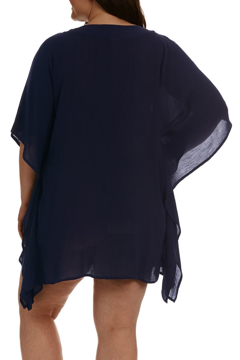 Apulia Lace-Up Caftan, Alternate, color, INDIGO